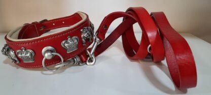 MALUCCHI Bulldoggen Halsband Royal Rot – Bild 5