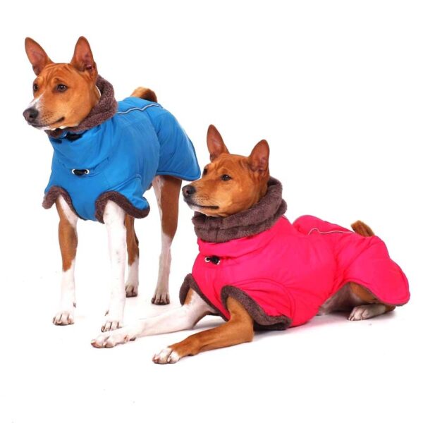 Sofa Dog Wear Hundemantel Zoran Natty Pink und Blau – Bild 2