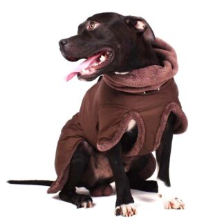 Sofa Dog Wear Hundemantel Zoran Natty Braun und Grau