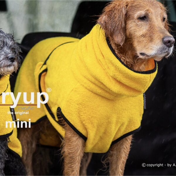 Actionfactory Hundebademantel Gelb