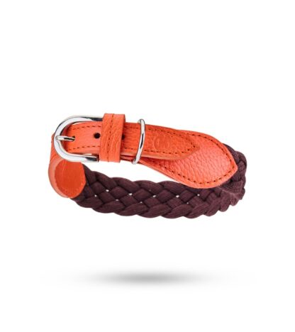 MALUCCHI Halsband Braid Trekker Orange-Braun – Bild 3
