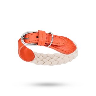 MALUCCHI Halsband Braid Trekker Mango-Weiß