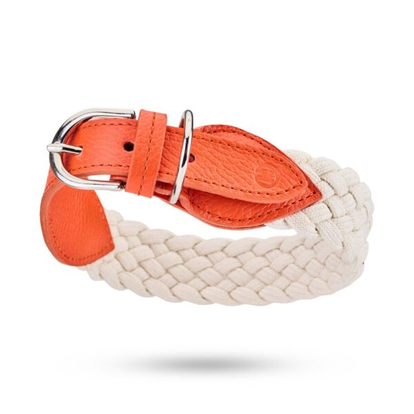 MALUCCHI Halsband Braid Trekker Mango-Weiß