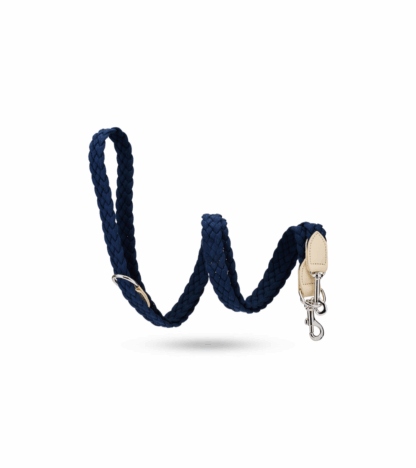 MALUCCHI Hundeleine Braid Trekker Blau-Beige