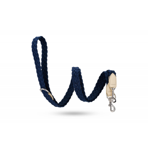 MALUCCHI Hundeleine Braid Trekker Blau-Beige