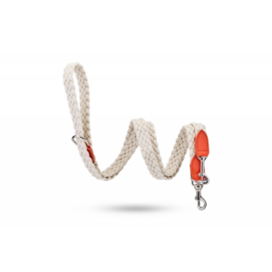 MALUCCHI Hundeleine Braid Trekker Mango-Weiß