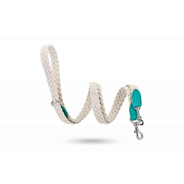 MALUCCHI Hundeleine Braid Trekker Emerald-Weiß