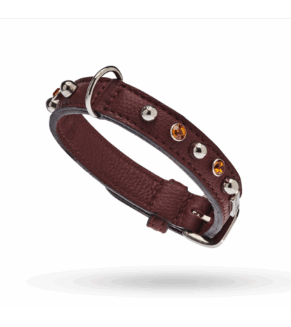 MALUCCHI Halsband Bright Braun 2 cm