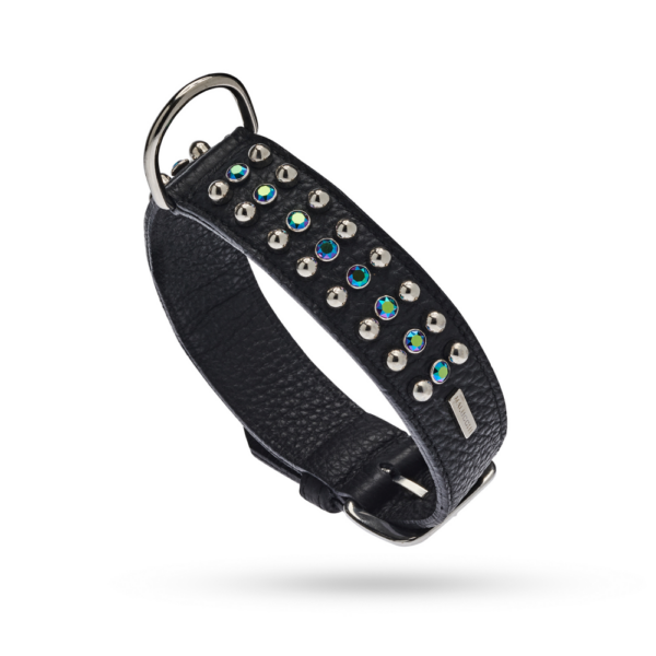 MALUCCHI Halsband Bright Schwarz 4 cm