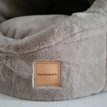 hundewerk Hundebett Iglo Teddy Black – Bild 2
