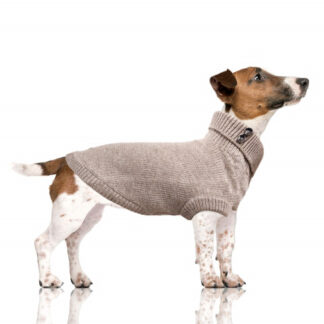 Milk & Pepper Strickpullover Helsinki Taupe Bulldogge
