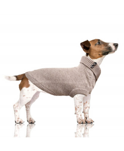 Milk & Pepper Strickpullover Helsinki Taupe Bulldogge – Bild 2