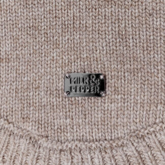 Milk & Pepper Strickpullover Helsinki Taupe Bulldogge