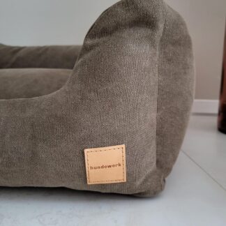 hundewerk Hundebett Denim Braun 100 x 70 x 30 cm
