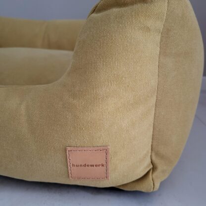 hundewerk Hundebett Denim Gelb 70x 50 x 26 cm – Bild 2