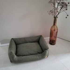 hundewerk Hundebett Denim Olive 120 x 90 x 32 cm
