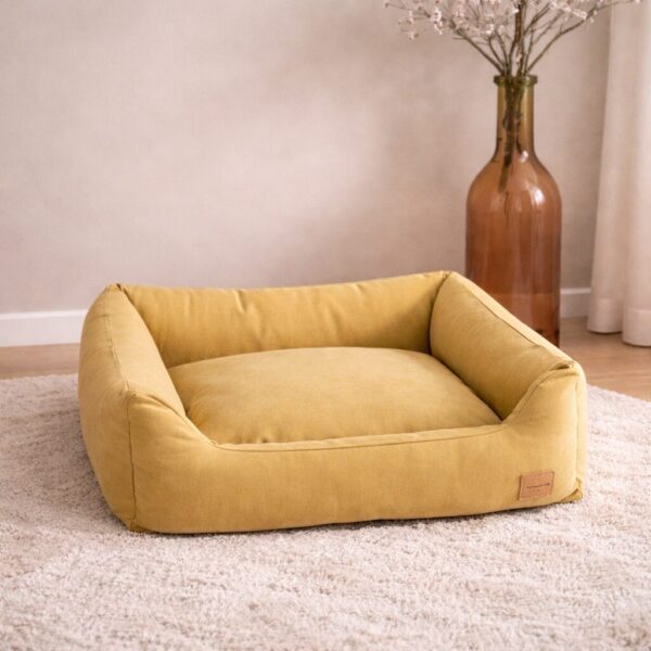 hundewerk Hundebett Denim Gelb 70x 50 x 26 cm