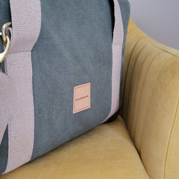 hundewerk Hundetasche MOLA Denim Oliv-Beige