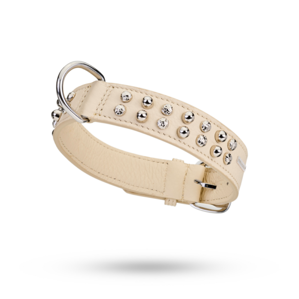MALUCCHI Halsband Bullet 3 cm Weiß