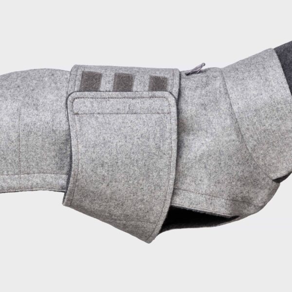 CLOUD7 Hundemantel Windspiel Brooklyn Flanell Grey – Bild 4