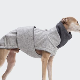 CLOUD7 Hundemantel Windspiel Brooklyn Flanell Grey