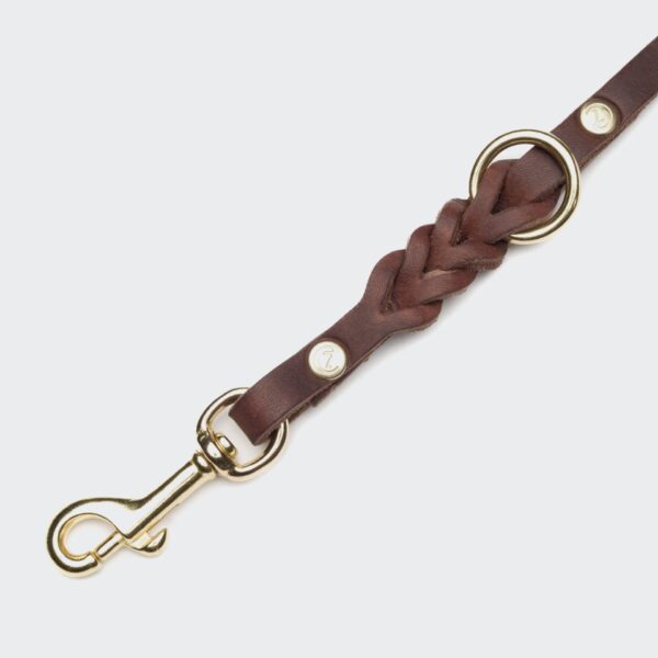 CLOUD7 Hundeleine Riverside Park Saddle Brown Gold – Bild 2