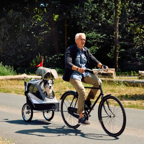 InnoPet®Fahrradanhänger „Sporty Trailer“  schwarz/grau
