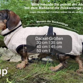 Actionfactory Hundebademantel für Dackel