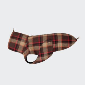 CLOUD7 Hunderegenmantel Glasgow Plaid Orange