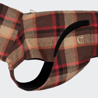 CLOUD7 Hunderegenmantel Glasgow Plaid Orange