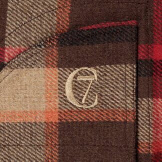 CLOUD7 Hunderegenmantel Glasgow Plaid Orange