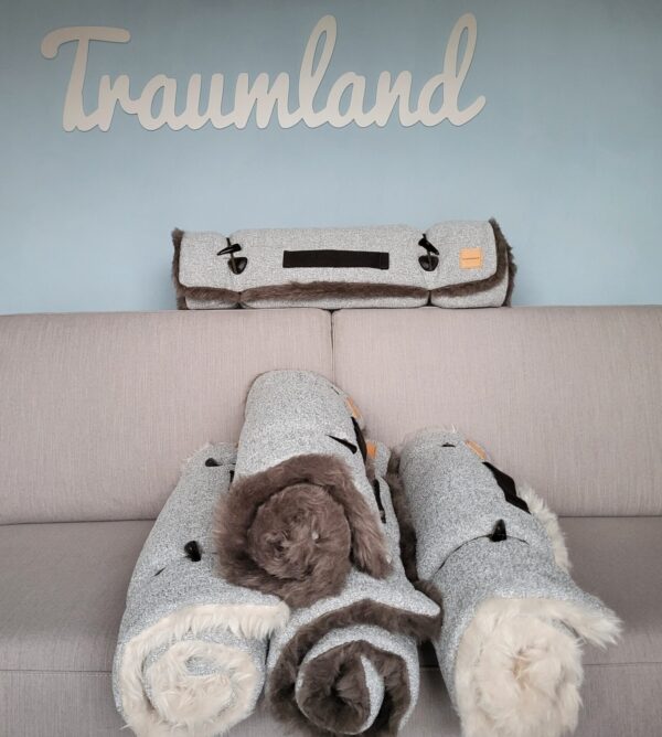 hundewerk Reisedecke Zottel Braun – Bild 2