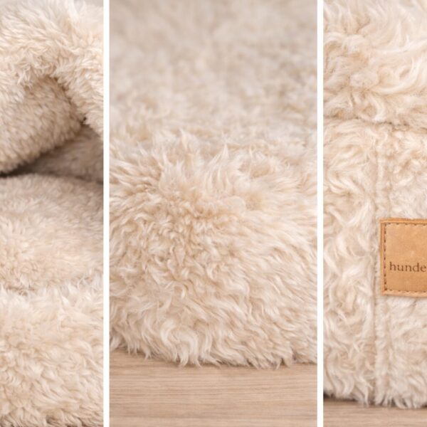 hundewerk Hundebett Iglo Zottel Creme