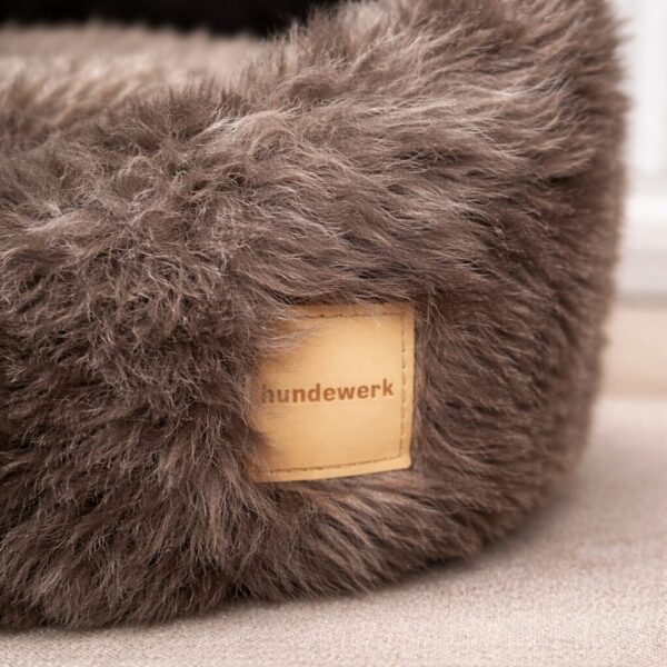 hundewerk Hundebett Iglo Zottel Braun