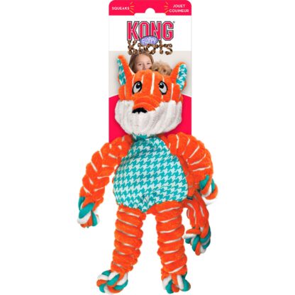 Hundespielzeug KONG® Floppy Knots Fuchs 23,5 cm – Bild 2
