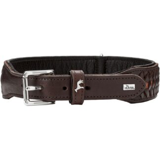 Hunter Halsband Solid Education Exclusive dunkelbraun/schwarz