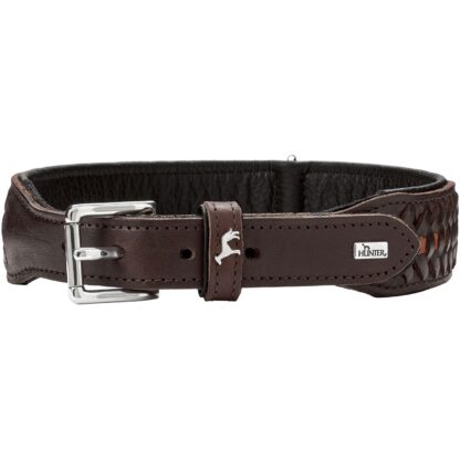Hunter Halsband Solid Education Exclusive dunkelbraun/schwarz – Bild 2