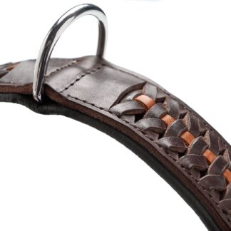 Hunter Halsband Solid Education Exclusive dunkelbraun/schwarz