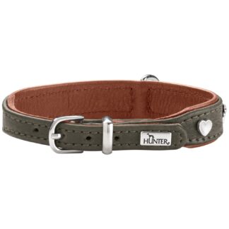 Hunter Halsband München Mini grün/cognac