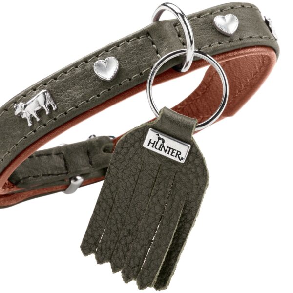 Hunter Halsband München Mini grün/cognac – Bild 5