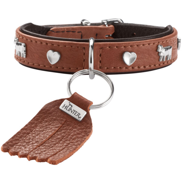 Hunter Halsband München Mini cognac/schwarz