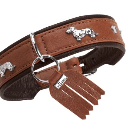 Hunter Teckel-Halsband München cognac/schwarz – Bild 4