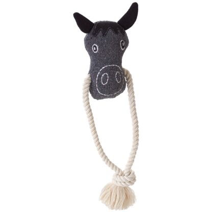 Hundespielzeug Nebraska Pferd mit Tau 25 cm