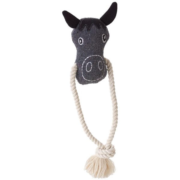 Hundespielzeug Nebraska Pferd mit Tau 25 cm