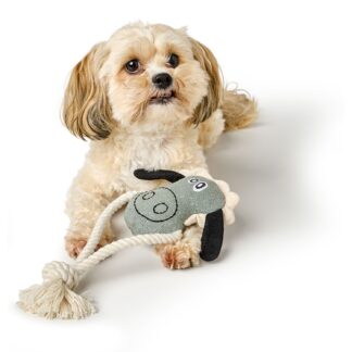 Hundespielzeug Nebraska Schaf mit Tau 28 cm