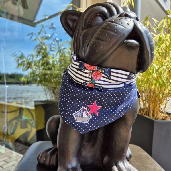 Moo & Marlii Hundehalstuch Anchor & Rose