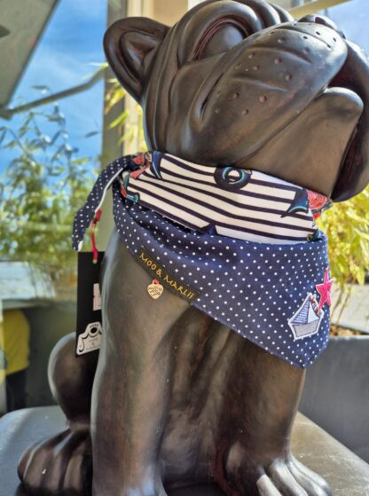 Moo & Marlii Hundehalstuch Anchor & Rose