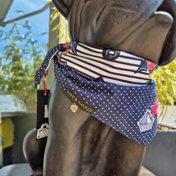 Moo & Marlii Hundehalstuch Anchor & Rose