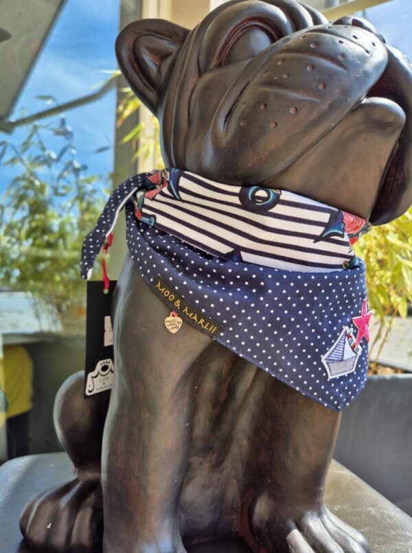 Moo & Marlii Hundehalstuch Anchor & Rose