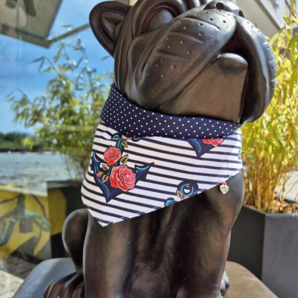 Moo & Marlii Hundehalstuch Anchor & Rose